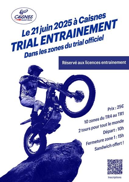 Affiche caisnes 2025 entrainement 1