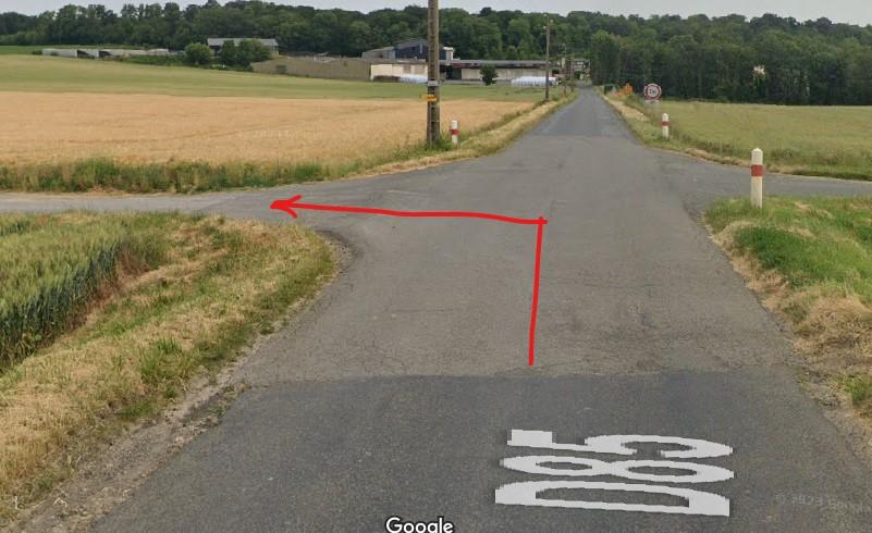 Direction terrain en venant de bellefontaine caisnes