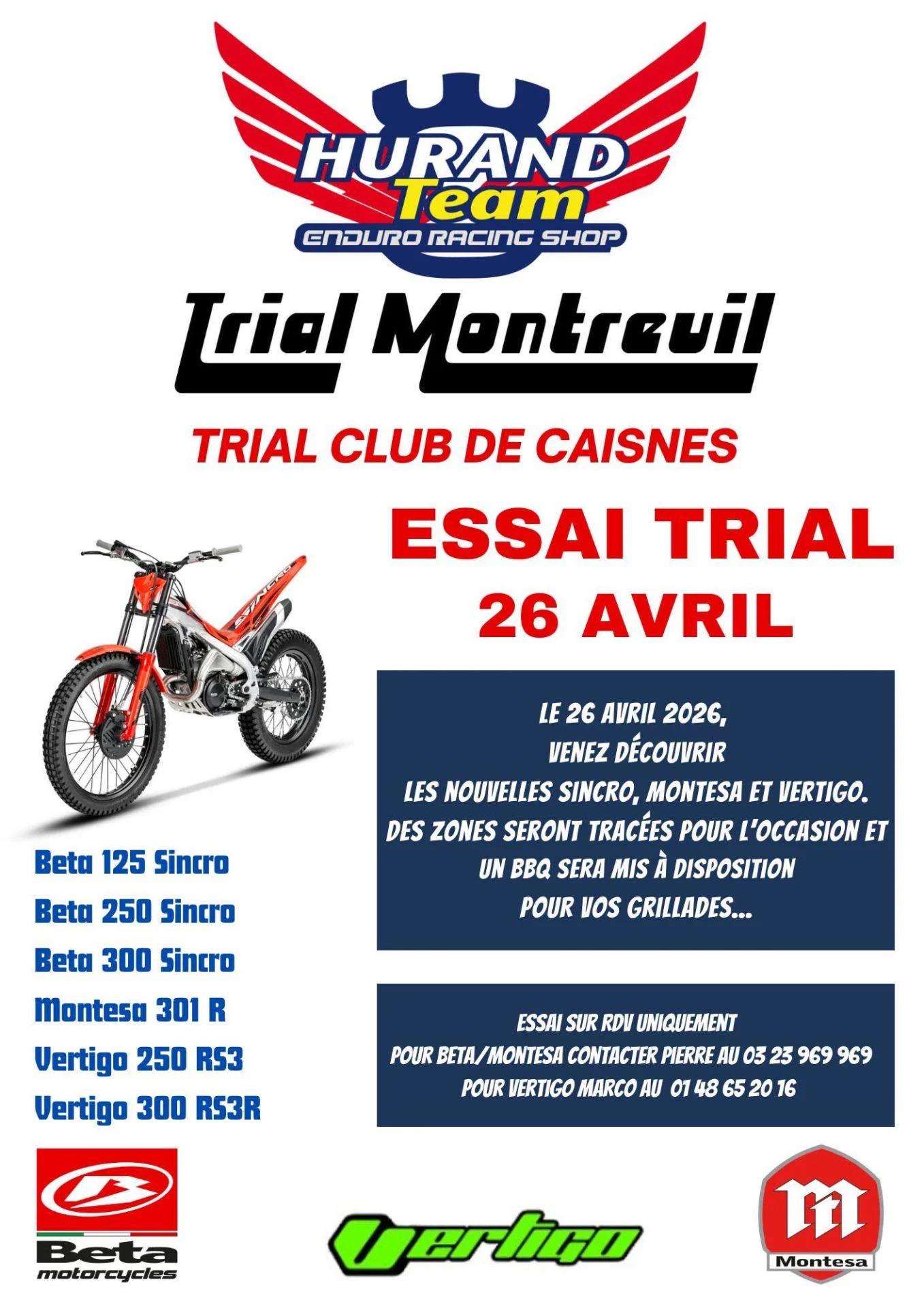 Affiche essai moto 26 4 2026