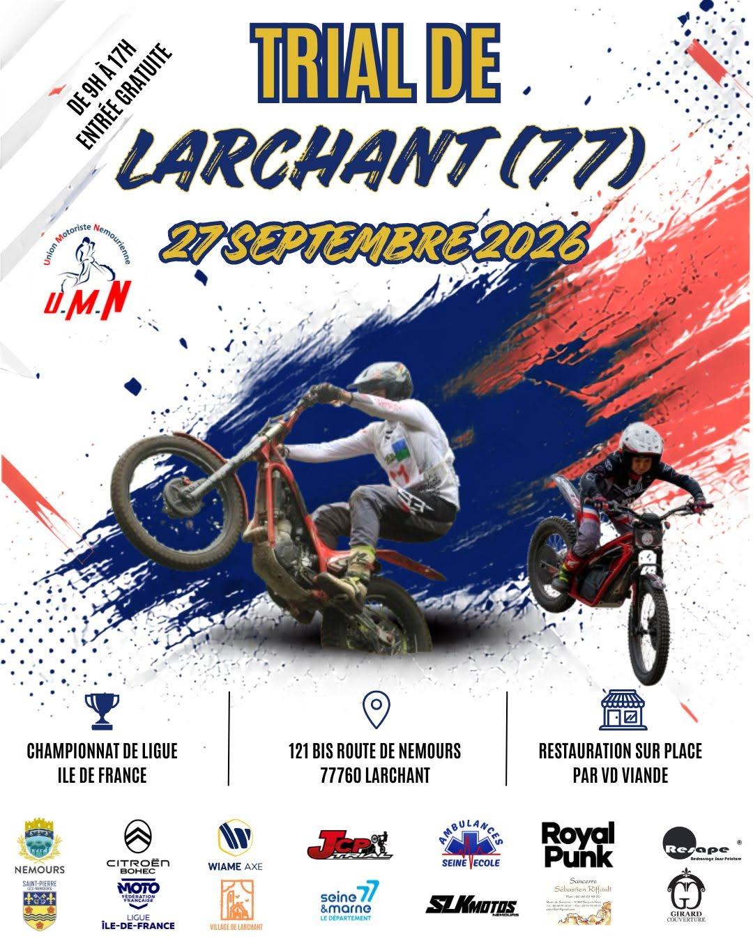 Affiche trial larchant 2027